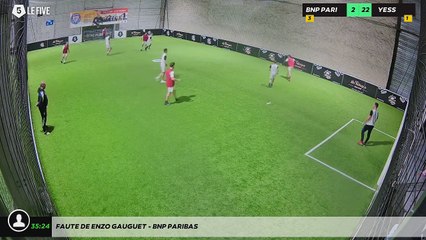 Faute de Enzo Gauguet - BNP PARIBAS