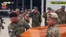 Con honores militares en Panamá, inicia repatriación  de los cuerpos de los 4 militares fallecidos en accidente de helicóptero