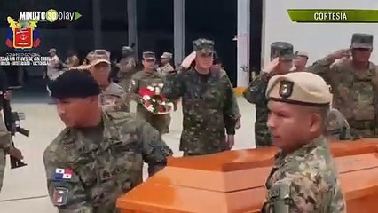 Con honores militares en Panamá, inicia repatriación  de los cuerpos de los 4 militares fallecidos en accidente de helicóptero
