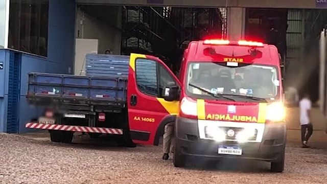 Rapaz é socorrido pelo Siate em empresa às margens da BR-467