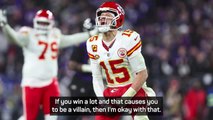 Mahomes 'okay' with being Super Bowl villain