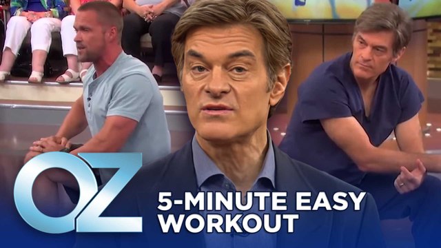 5-Minute Easy Workout: Stretching, Cardio and Couch Exercises | Oz Fit