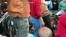 شاهد: غارة إسرائيلية تقتل 4 فلسطينيين في رفح منهم رضيع في شهره الثالث