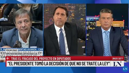 Oscar Zago anunció que retirarán la Ley Ómnibus del Congreso