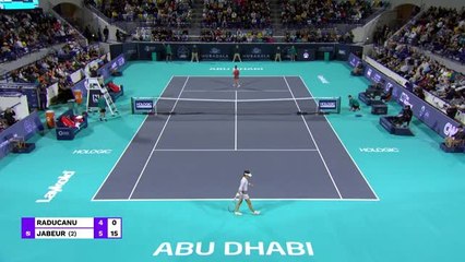 Jabeur eases past Raducanu to reach Abu Dhabi quarters
