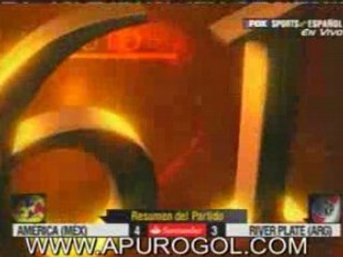 America 4 River Plate 3 Goles Archuvi Cervantes Abreu Iñigo