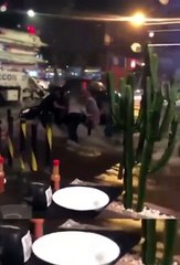 Mãe e filho vivem momentos de apuro durante tempestade em Goiânia