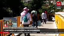 Violencia en Chilpancingo paraliza el transporte público y las clases en Guerrero