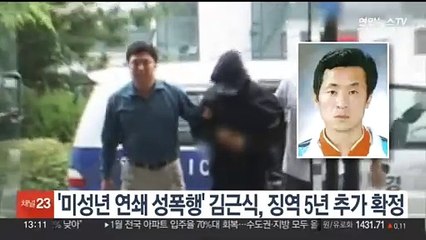 Video herunterladen: 15년 복역 '미성년 연쇄 성폭행범' 김근식, 징역5년 추가 확정