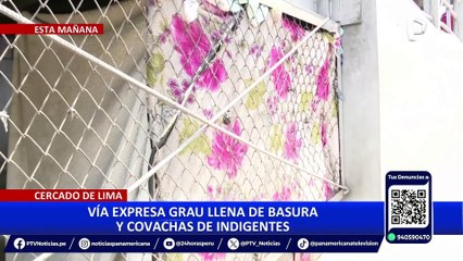 Vía Expresa Paseo de la República: indigentes han convertido los jardines en sus dormitorios