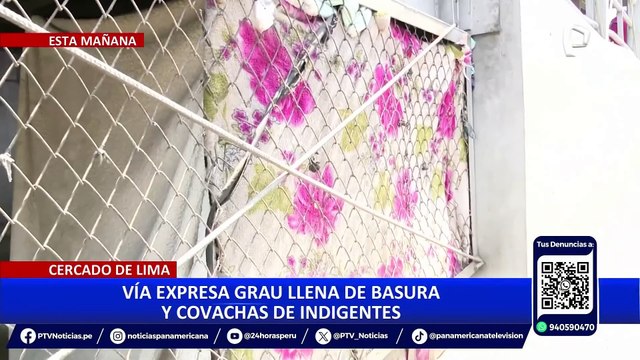 Vía Expresa Paseo de la República: indigentes han convertido los jardines en sus dormitorios
