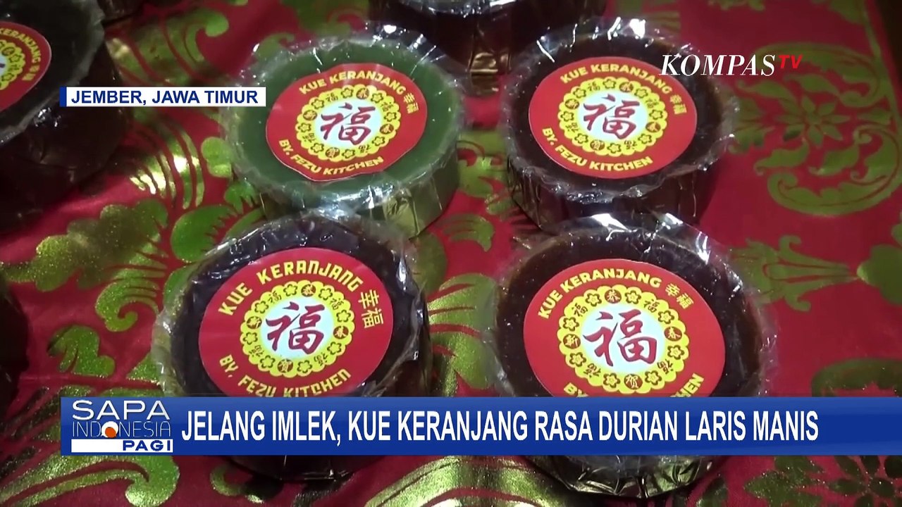 Jelang Imlek, Pesanan Kue Keranjang Rasa Durian di Jember Meningkat
