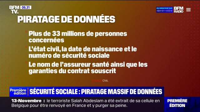 Nom, date de naissance, numéro de sécurité sociale: 33 millions de Français touchés par un piratage massif de données