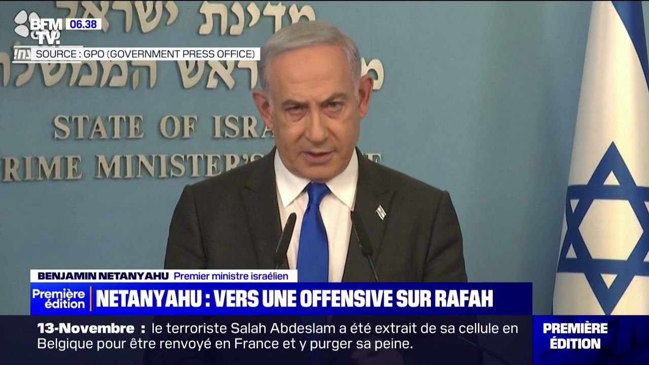 Benjamin Netanyahu annonce que l'armée israélienne "se prépare à opérer à Rafah"