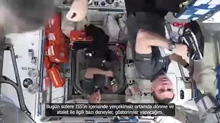 Alper Gezeravcı, mikro yer çekimi ortamında video çekti