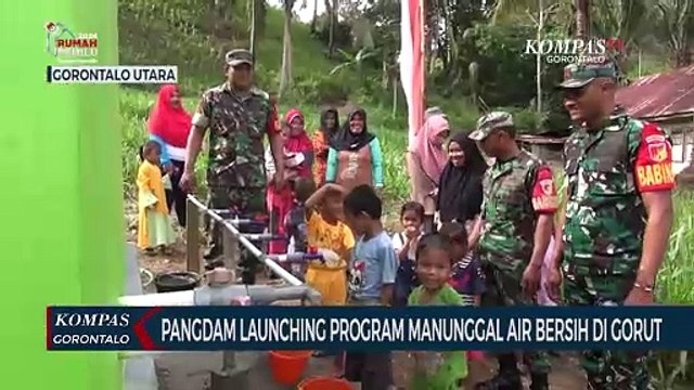 Pangdam XIII Merdeka Launching Program Manunggal Air Bersih di Gorontalo Utara