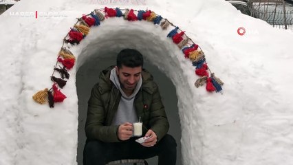 İglo kahvehaneye vatandaşlardan büyük ilgi