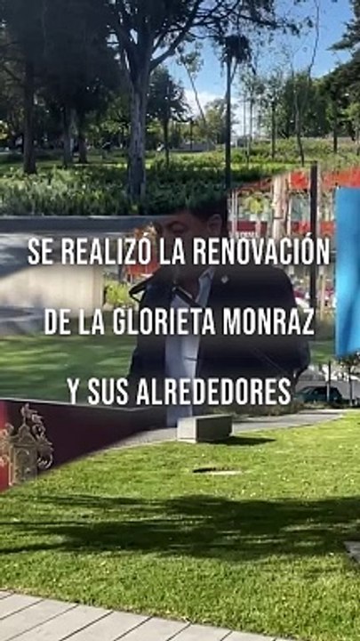La glorieta Monraz y sus alrededores fueron remodelados con una inversión de más de 200 millones de pesos en la que trabajaron de manera conjunta municipio y estado #TuNotiReel