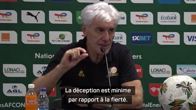 Afrique du Sud - Broos : La déception est minime par rapport à la fierté