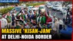 Farmers’ Protest : Huge jam at Delhi-Noida border as UP farmers march to Parliament | Oneindia News