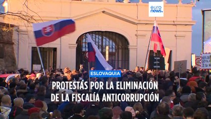 Protestas en Eslovaquia contra la ley que acabaría con la fiscalía anticorrupción