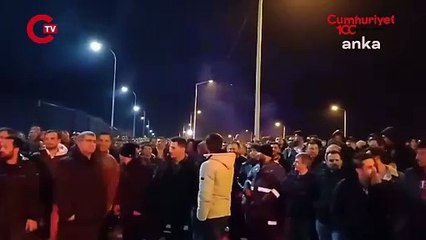 SEYDİŞEHİR ETİ ALÜMİNYUM FABRİKASI İŞÇİLERİ DÜŞÜK ÜCRETLERİ PROTESTO ETTİ