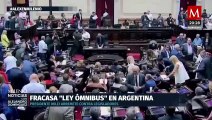 La 'Ley Ómnibus' de Javier Milei no logra pasar en Argentina