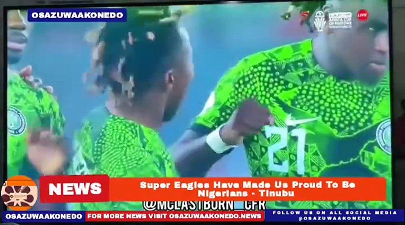 Super Eagles Have Made Us Proud To Be Nigerians - Tinubu ~ OsazuwaAkonedo