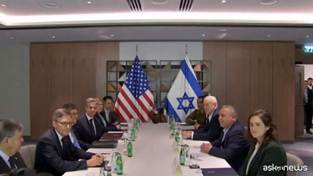 Tel Aviv, Blinken incontra i membri del gabinetto di guerra israeliano