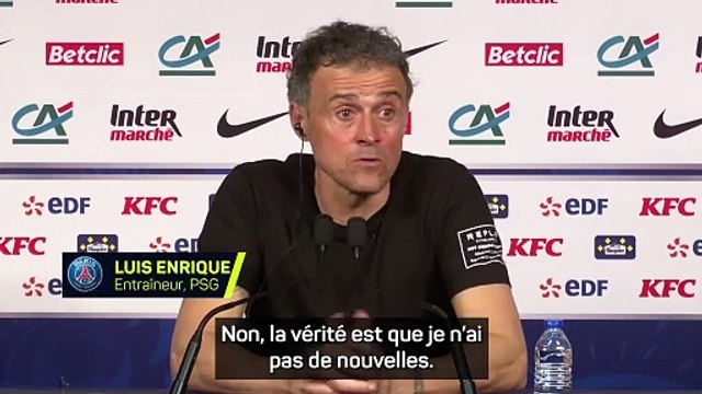 Luis Enrique : “Kylian a pris un coup à la cheville”