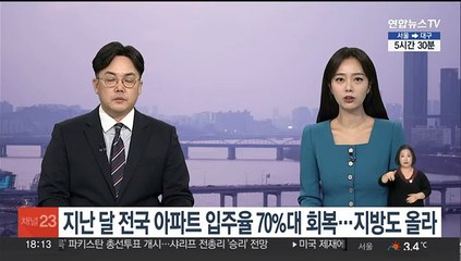 Скачать видео: 지난달 전국 아파트 입주율 70%대 회복…지방도 상승