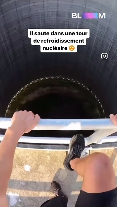 Il saute dans une cheminée de refroidissement atomique !