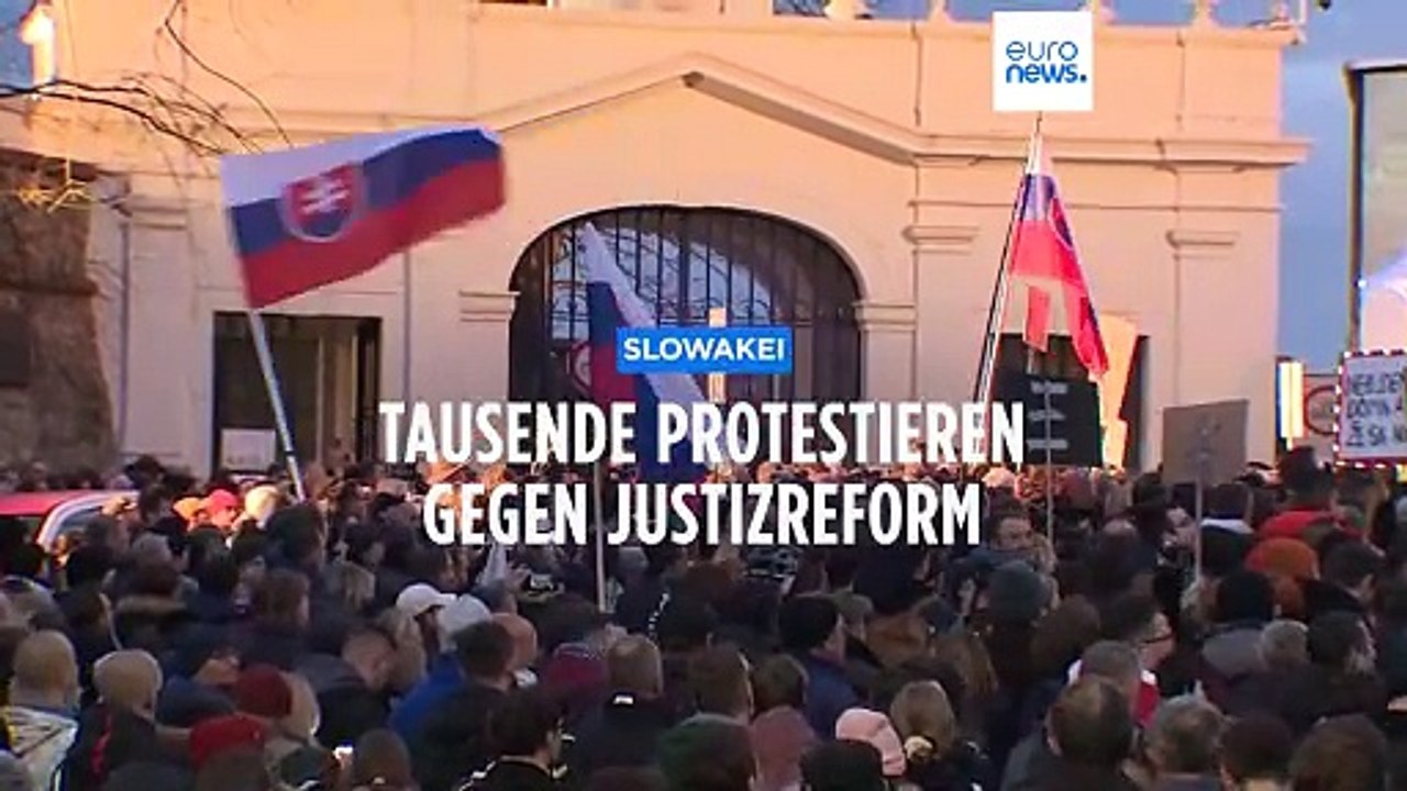 Bratislava: Tausende demonstrieren gegen Justizreform