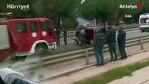 Antalya’da feci kaza kamerada! Sürücü hayatını kaybetti