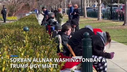 Sorban állás kezdődött Washingtonban Donald Trump egyik bírósági ügye miatt