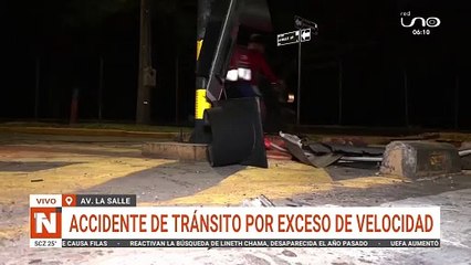 Accidente de tránsito por exceso de velocidad