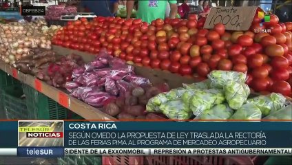 Más de 50 mil agricultores costarricenses ven en riesgo la venta de sus productos