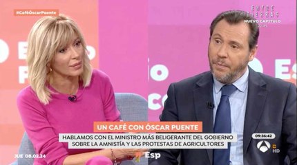 Óscar Puente se convierte en el mamporrero de Marlaska y amenaza en el plató de Griso a los agricultores