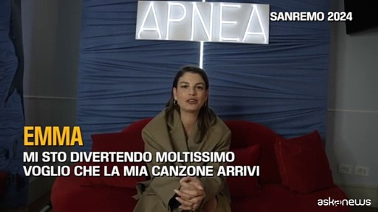 Sanremo, Emma: Mi sto divertendo moltissimo, mi sento a mia agio