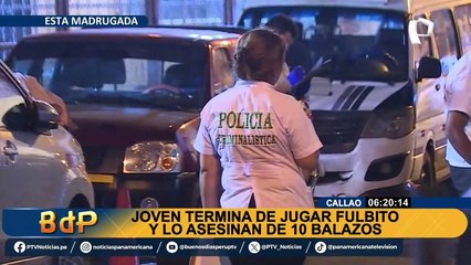 Asesinato en Callao: acribillan a hombre cuando salía de jugar fulbito con sus amigos