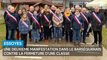 Une deuxième manifestation dans le Barséquanais contre la fermeture d’une classe