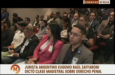 MP recibe clase magistral de Derecho Penal por parte del Jurista argentino Eugenio Raúl Zafarroni