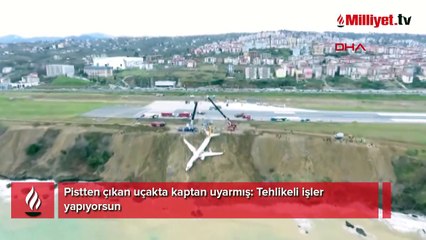 Pistten çıkan uçakta kaptan uyarmış: Tehlikeli işler yapıyorsun