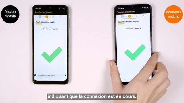 Comment utiliser l'application de transfert des données entre deux mobiles ? - Orange