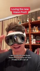 Il adore son Apple Vision Pro