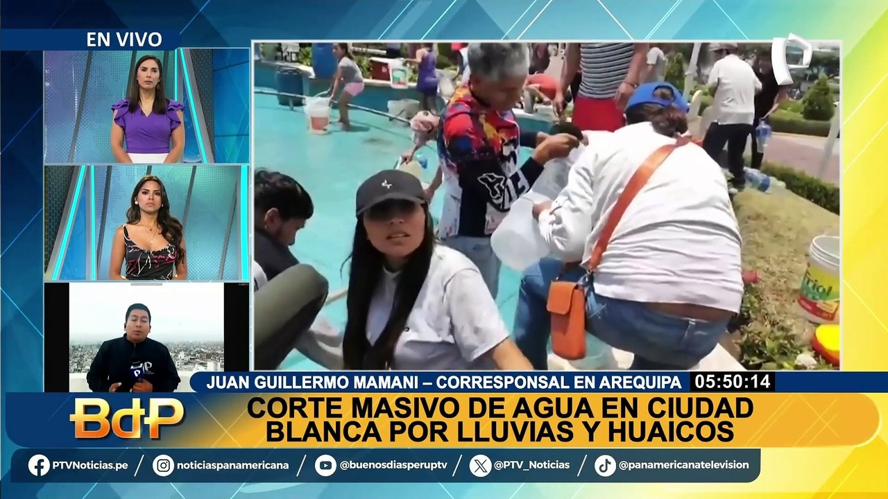 Cuidad Blanca sin agua: La falta del servicio afecta a Arequipa por intensas lluvias