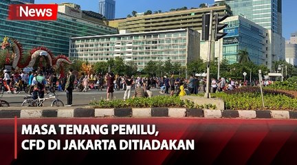 Begini Situasi Bundaran HI saat CFD Ditiadakan pada Masa Tenang Kampanye Pemilu 2024