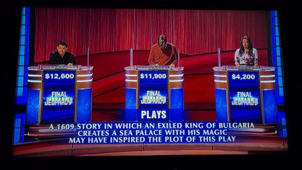Jeopardy! Cris Pannullo Final Appearance on Final Jeopardy (12/6/22)