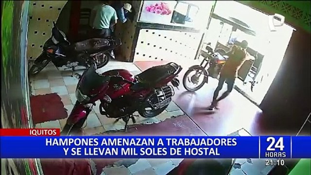 Iquitos: delincuentes asaltan hostal y se llevan mil soles