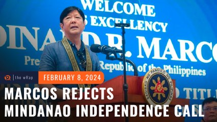 Marcos rejects calls for independent Mindanao after Duterte’s remarks